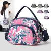 Small Bag, Women's Nylon Shoulder Crossbody Bag, Casual Printed Small Square Bag