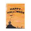 Intricate 3D Halloween Spiders Card Elegant Paper Crafted 3D Spiders Castles Greeting Card for Halloween Greetings