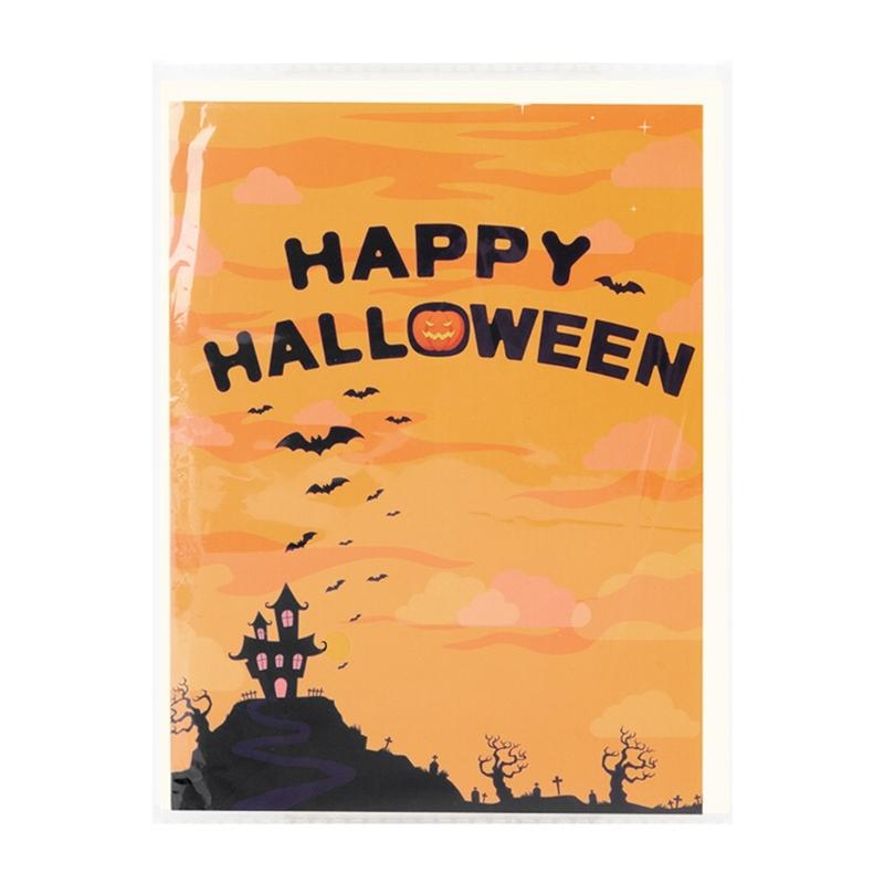 Intricate 3D Halloween Spiders Card Elegant Paper Crafted 3D Spiders Castles Greeting Card for Halloween Greetings