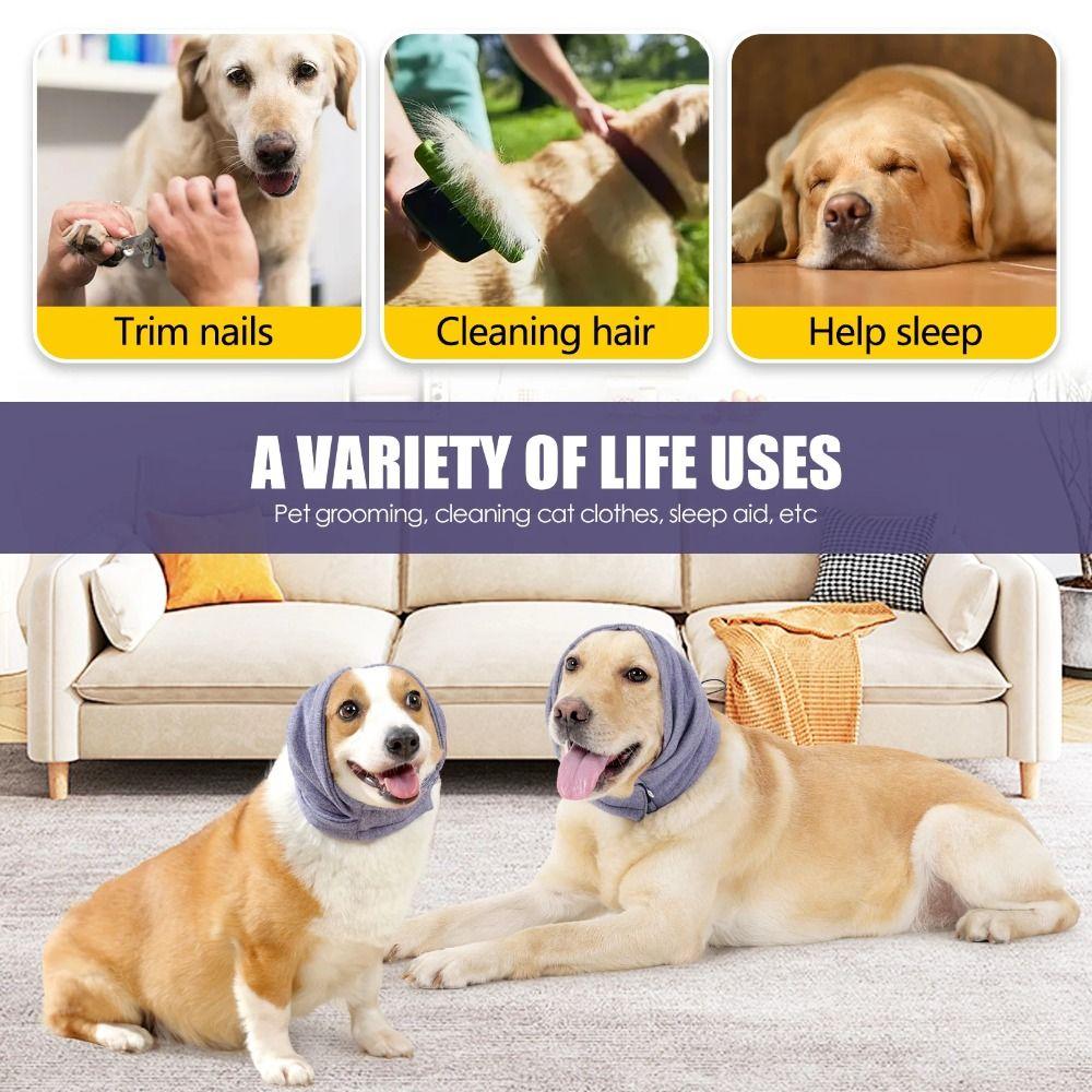 Anti-fright Dog Calming Earmuff Noise Reduction Dog Head Covers Pet Headgear Hearing Protection