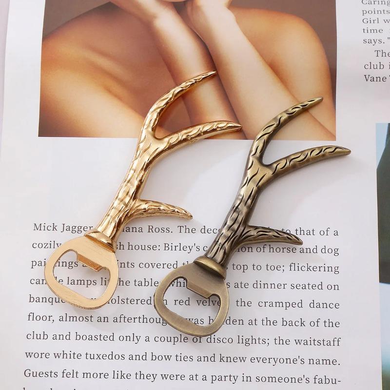 Creative Antlers Metal Bottle Opener Portable Beer Bottle Opener