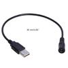 30cm USB to DC 5.5x2.1mm 5V Power Cable Male to Female USB Barrel Connector Wire