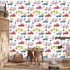 Wallpaper Colorful cars in Scandinavian style 50x1000