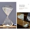 5/15/30min Colorful Sand Hourglasses Transparent Glass Diamond Hourglass Home Decoration Quicksand Ornaments Sand Clock For Gift