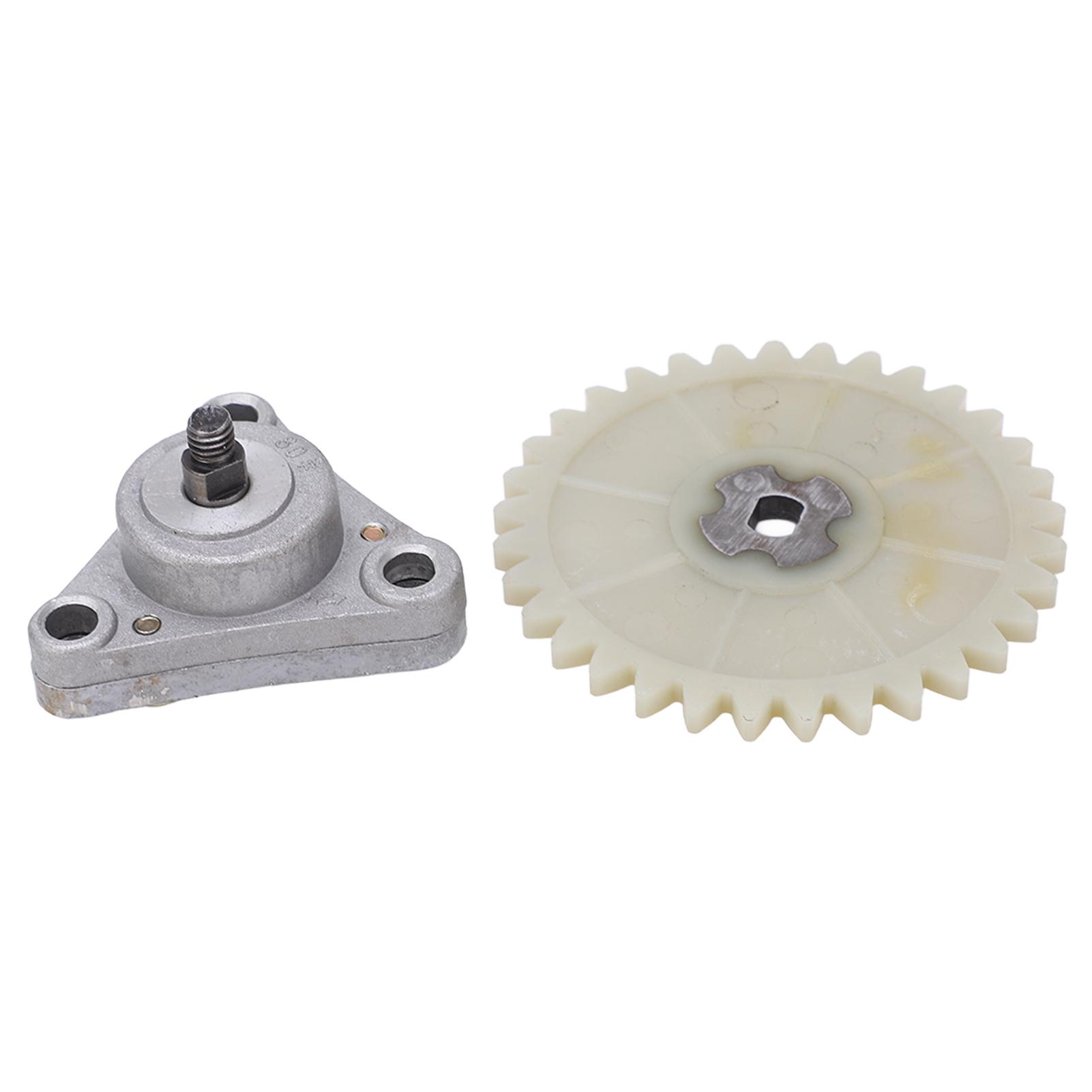 

Motorcycle Oil Pump Assembly with Sprocket Silver Alloy Metal Universal for GY6 50cc 139QMB Engine