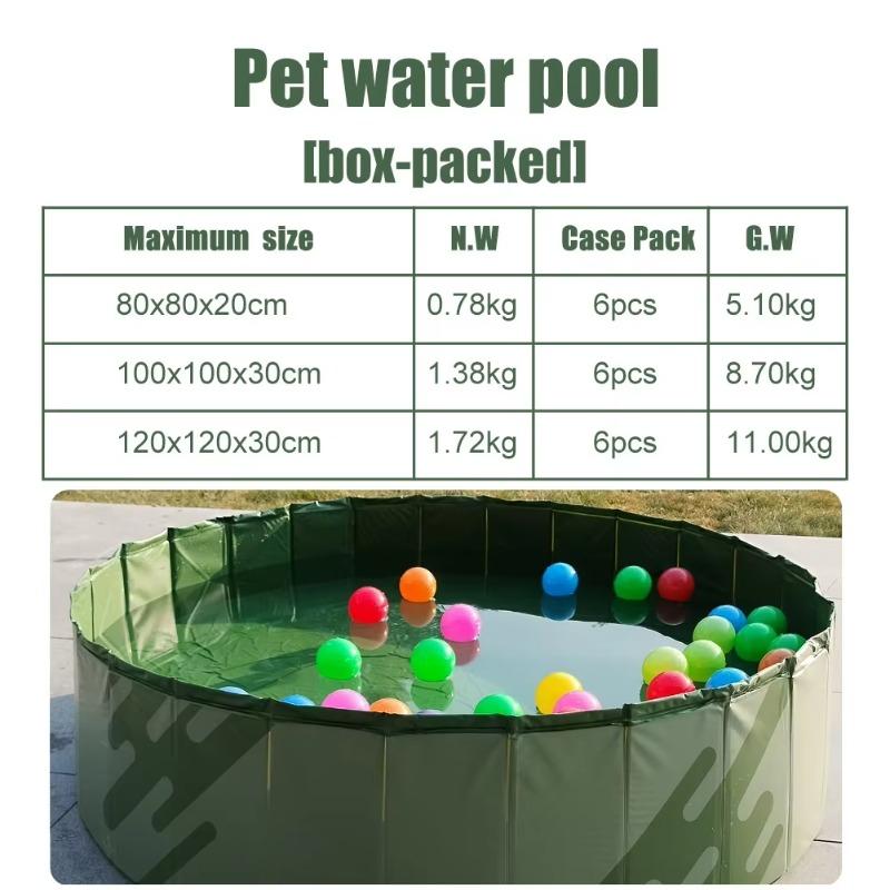 Hundespielzeug Tragbarer faltbarer PVC-Haustierpool für das Baden und Schwimmen im Freien