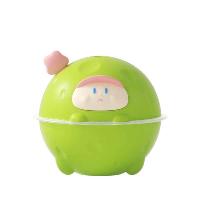 

Зволожувач повітря Strange Cute Planet USB Plug-in Невеликий офісний настільний міні-гуртожиток Студентський домашній теплий світловий зволожувач повітря з високим вмістом туману зелений