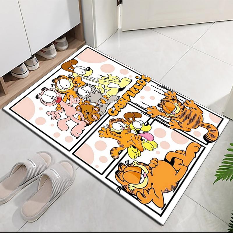 Garfield Printed Carpet, for Office Chair Living Room Bedroom Kitchen Room Decor Gifts.