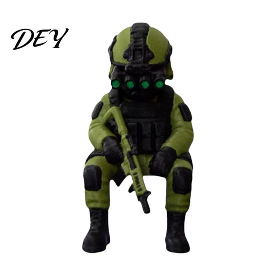 Collectible Military Figurine 3D Printed Soldier Desktop Figurine, Model, Miniature Action Figure Ornament for Home Office Car Decor And Lovers