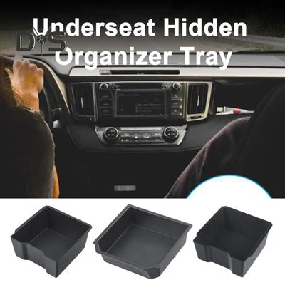 Hidden Tray Front Seat Car Organizer Under-seat Storage Box Large Capacity Simple Installation Storage Case for Model3/Y