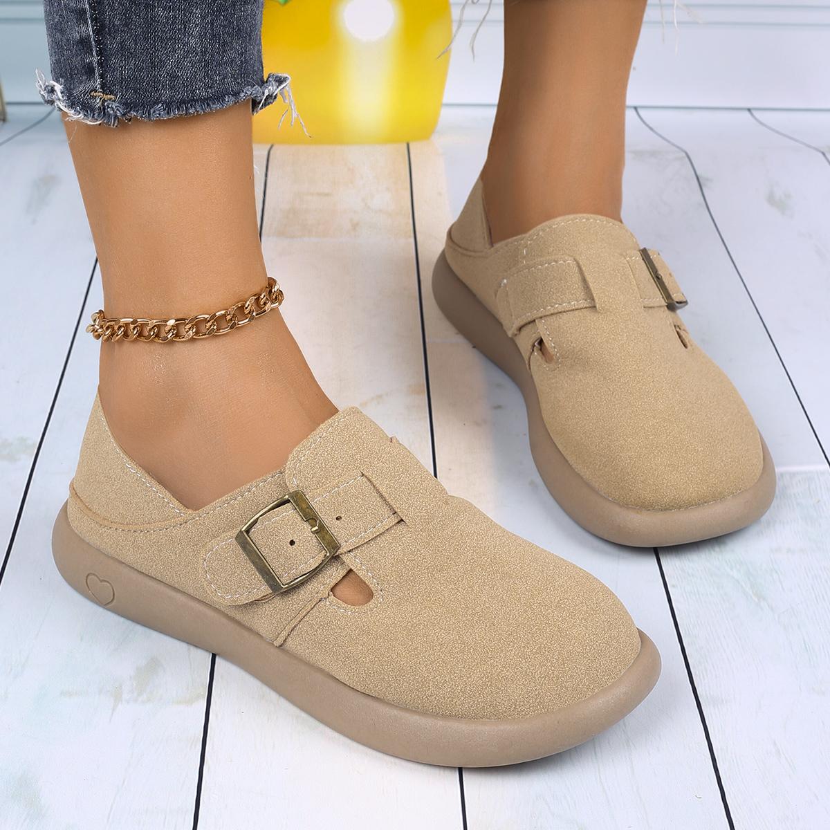 

Женские кроссовки с круглым носком, мягкие дизайнерские туфли для женщин, повседневные плоские сабо, лоферы, осенние новые повседневные кроссовки на платформе в стиле ретро для женщин 35 абрикосовый