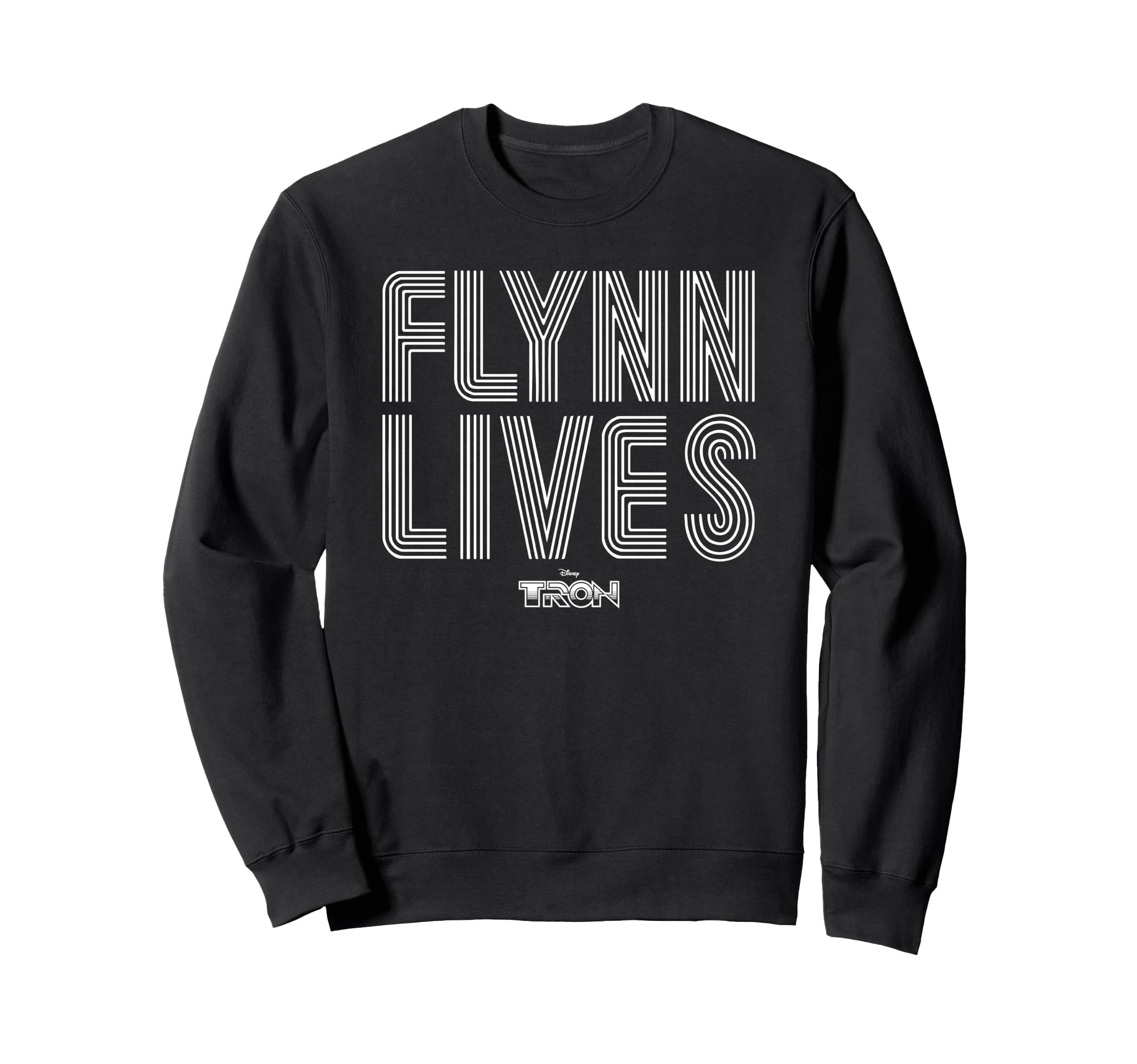 Disney Tron Flynn Lives Typography Poster Sweatshirt