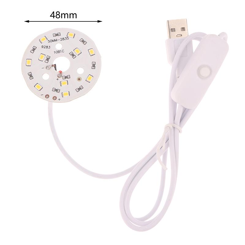 1Pc 1.5M Line Length Dc5V Led Chips Smd5730 Led Lamp Usb 3W Light Board Warm White Light With On/Off Switch Cable