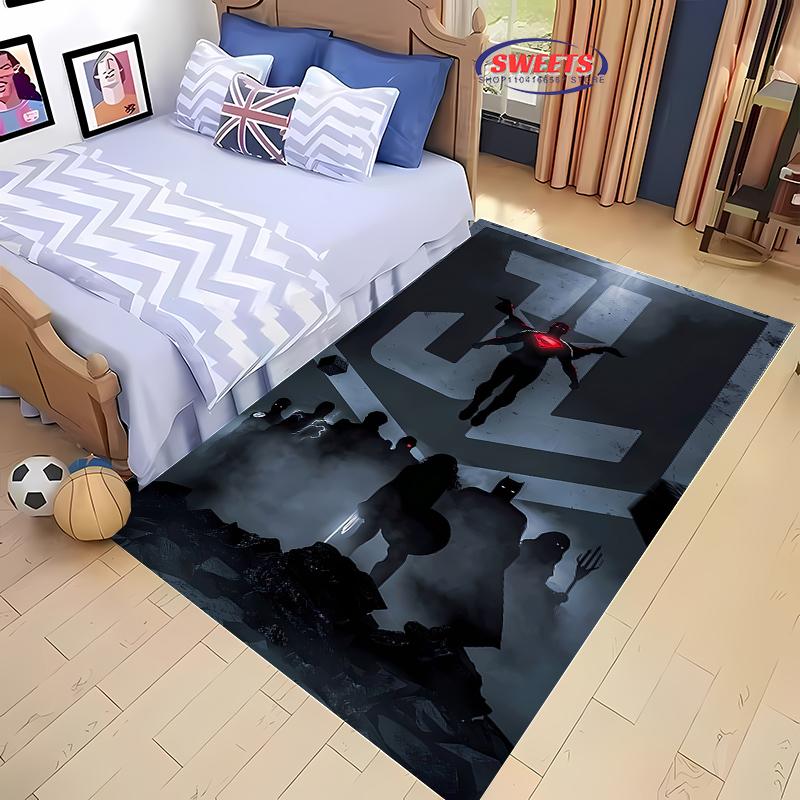 Justice League Carpet New Release! Anti-slip Sound Insulation, Rug for Living Room Bedroom Bedside and Office Areas, Durable Mat