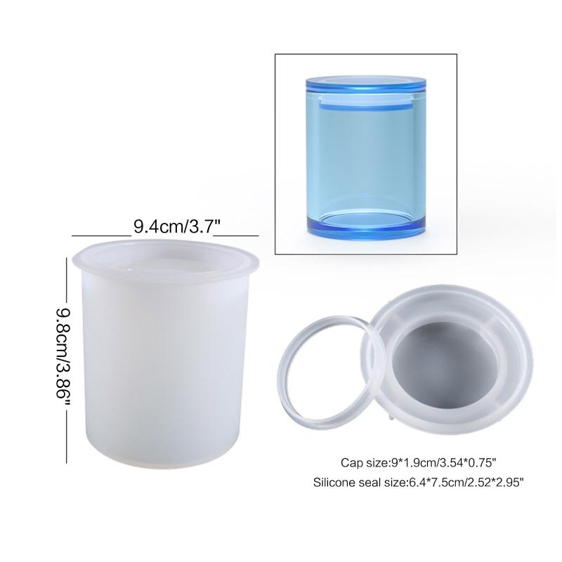 Storage Sealed Bottle Mold Jewelry Ring Box Mold Suitable for Soap Candle Holder Flower Pot Craft Diy Home Decoration