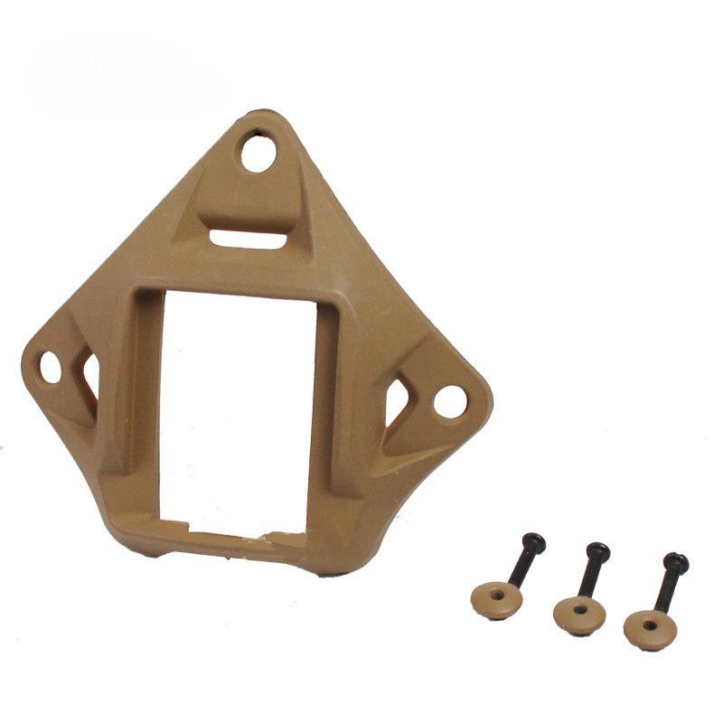 Tactical Helmet Frame NVG Shroud Aluminum Alloy 3 Hole Skeleton Mount ARC Rail Adapter for FAST MICH Helmet Accessories