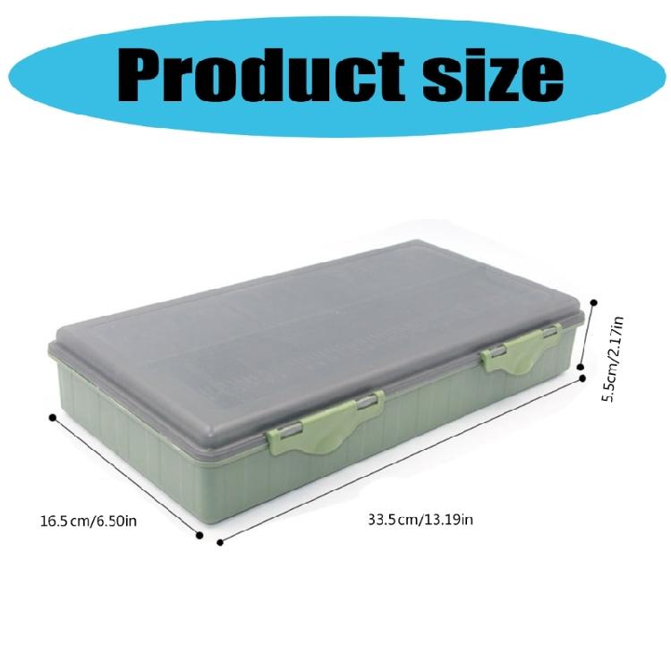 Clear Lid Tackle Box Case Fishing Lures Baits Hook Storage Case Multi Compartment Fishing Tackle Storage Box