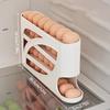 One automatic egg filling rack for the refrigerator. It slides down automatically. Saves effort and space. Large capacity