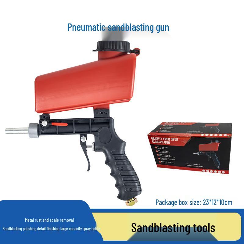 Portable Handheld Pneumatic Sandblasting Gun for Metal Deburring and Renovation