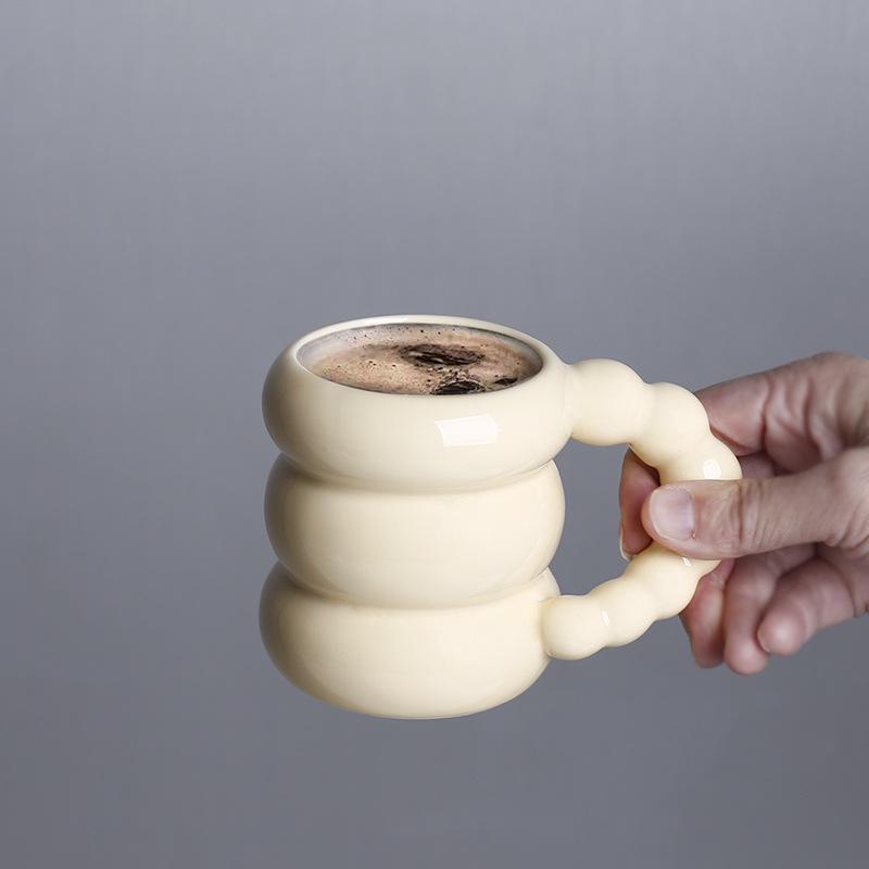 Korean Style French Ceramic Coffee & Milk Cup Set