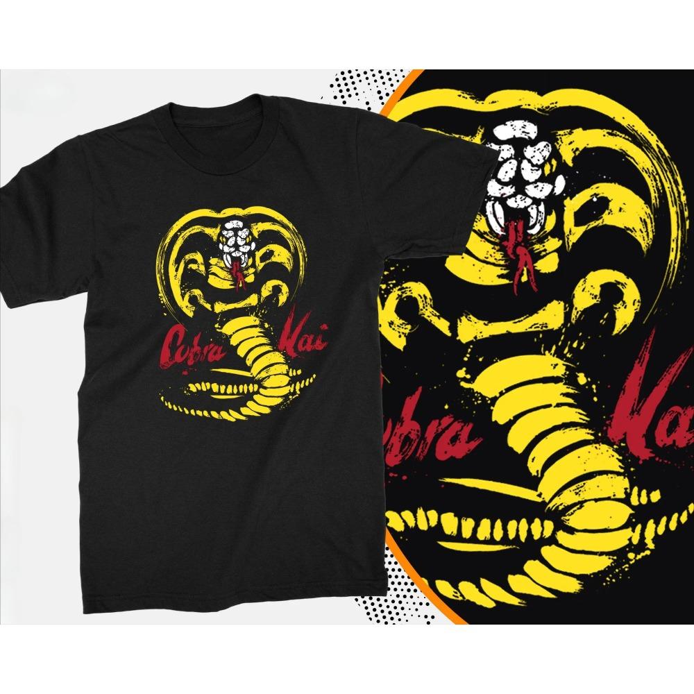 Cobra Kai Camisetas Nuevas Camiseta Ropa de Hombre Hombre Ropa de Diseño Nuevo en Tops y Camisetas Y2k Gráfico Algodón
