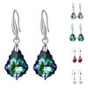 1 Pair Dangling Earrings Comfortable Wearing Wear-Resistant Faux Crystal Women Ear Hooks for Banquet