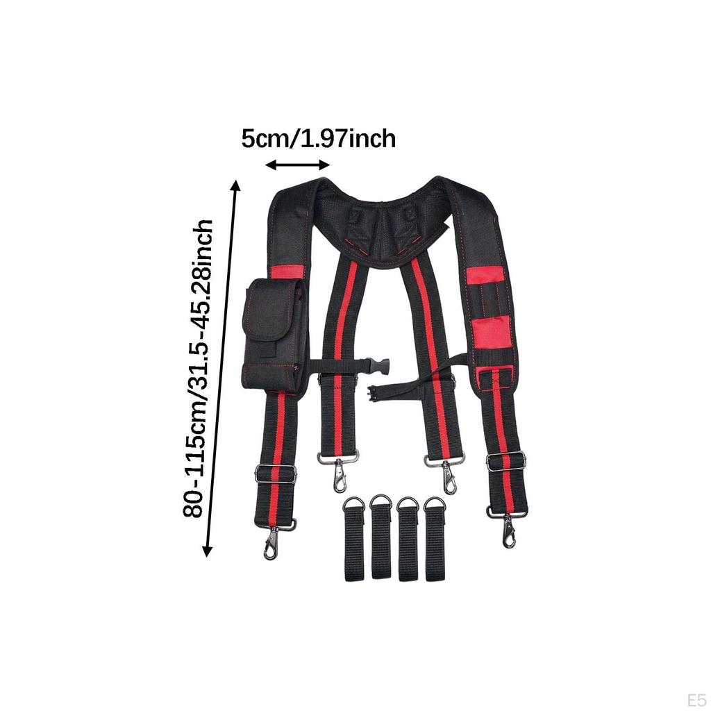 Cinto de Ferramentas de Construção Portátil com Suspensórios, Ideal para Agricultores, Eletricistas e Telhadistas.