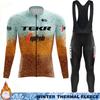 Termal Fleece Cycling Jersey Men's Winter Suit TEKR Thermal Man Outfit 2026 Mens Long Sleeve Clothing Jumper Set Ciclismo Hombre