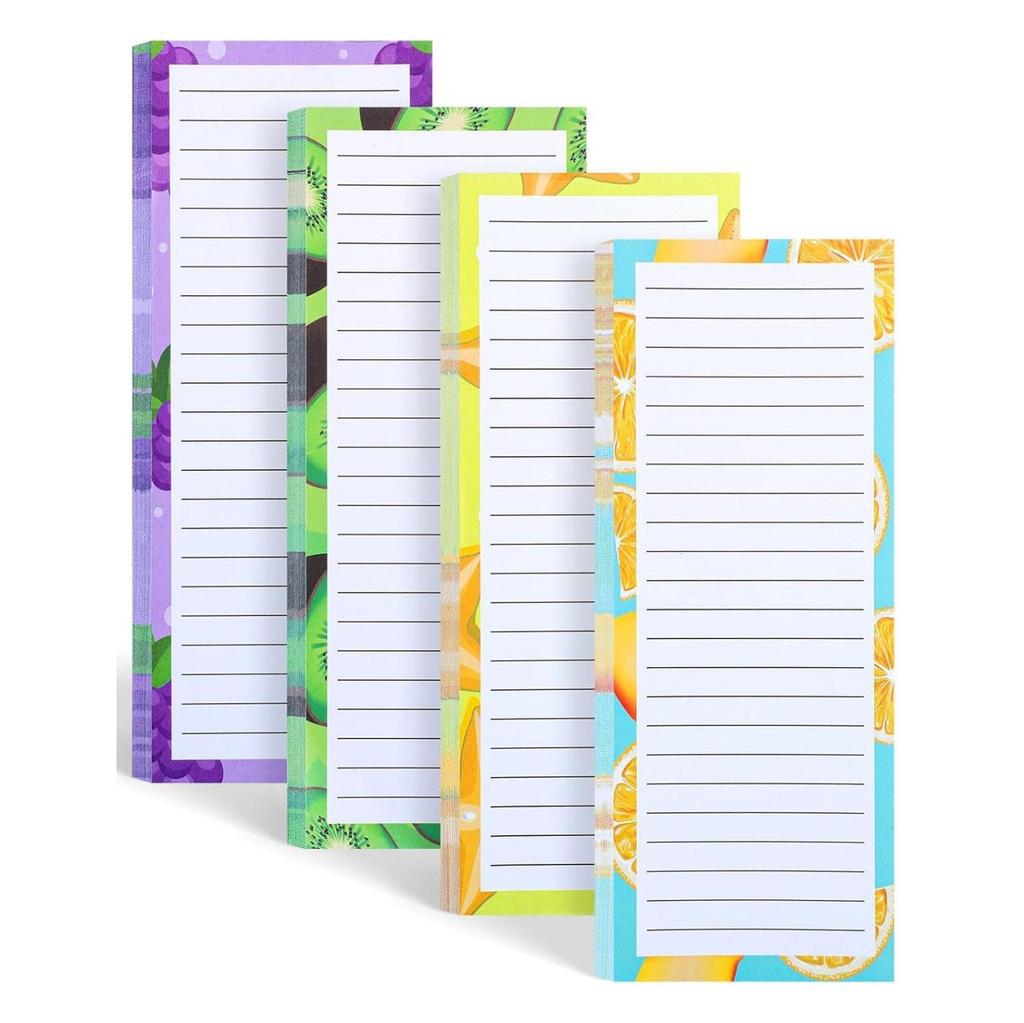Charming Fruit Magnetic Memo Board: Tearable Sticky Notes for Fridge