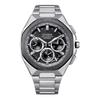 Attesa Series Waterproof 100 Meters Fashion Style Solar Quartz Titanium Strap 44mm Men's Watch Black Dial CC4104-53E