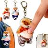 [Tracy Hyde] Stomach Squish Keychain 3D Fat Dog Keychain 3D