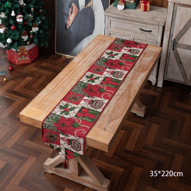 New Christmas Table Mat Flag/Multiple Set Table Mats Living Room Table Decoration Table Mats Western Restaurant Table Cloth
