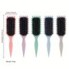 Curly Hair Styling Brush for Women - Ergonomic, Bristle Comb with Comfort Grip Handle for Bouncy Curls & Hairstyles, Curly Hair Brush