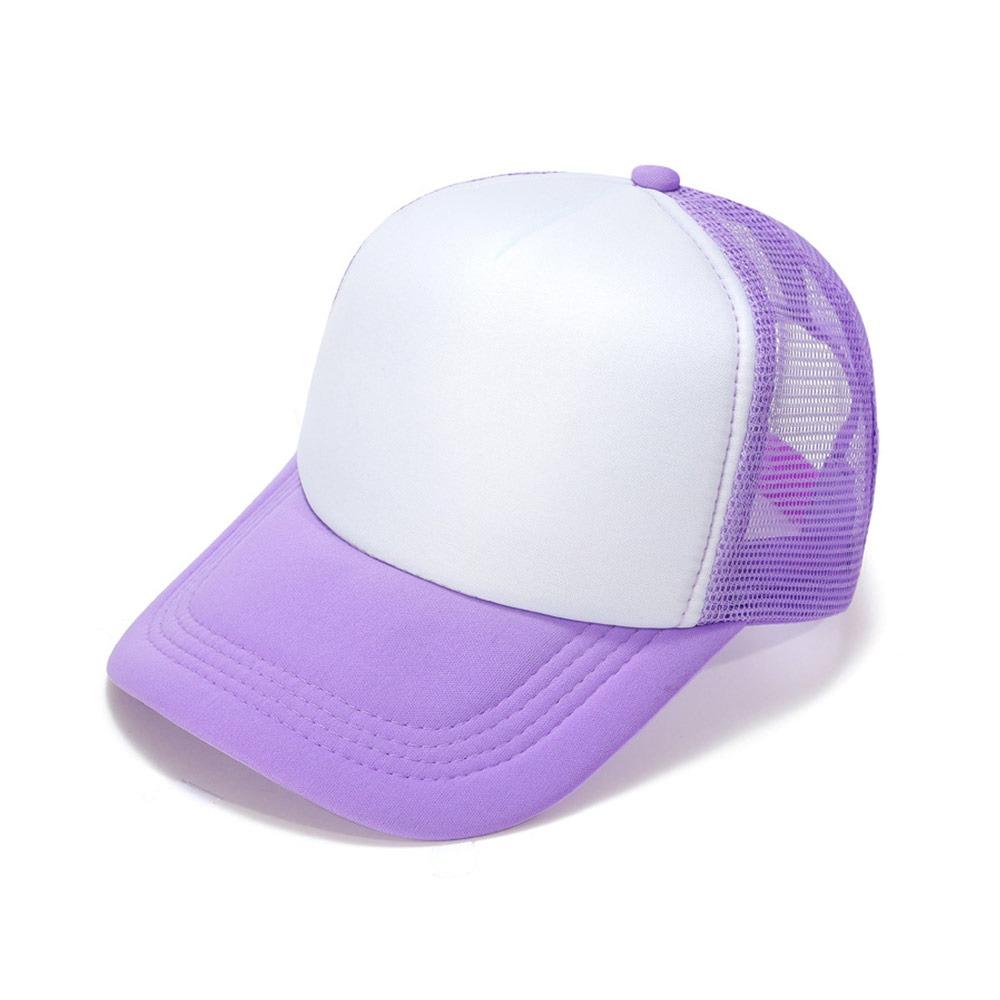 Fashion Spong Mesh Baseball Cap Breathable Adjustable Peaked Cap Wide Brim Sunscreen Hat Outdoor Sports