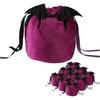 Halloween Drawstring Bags Kit - 10Pcs Halloween Style Bat Decoration Pouches Trick or Treat Gift Bags (5.125.91 Inch)