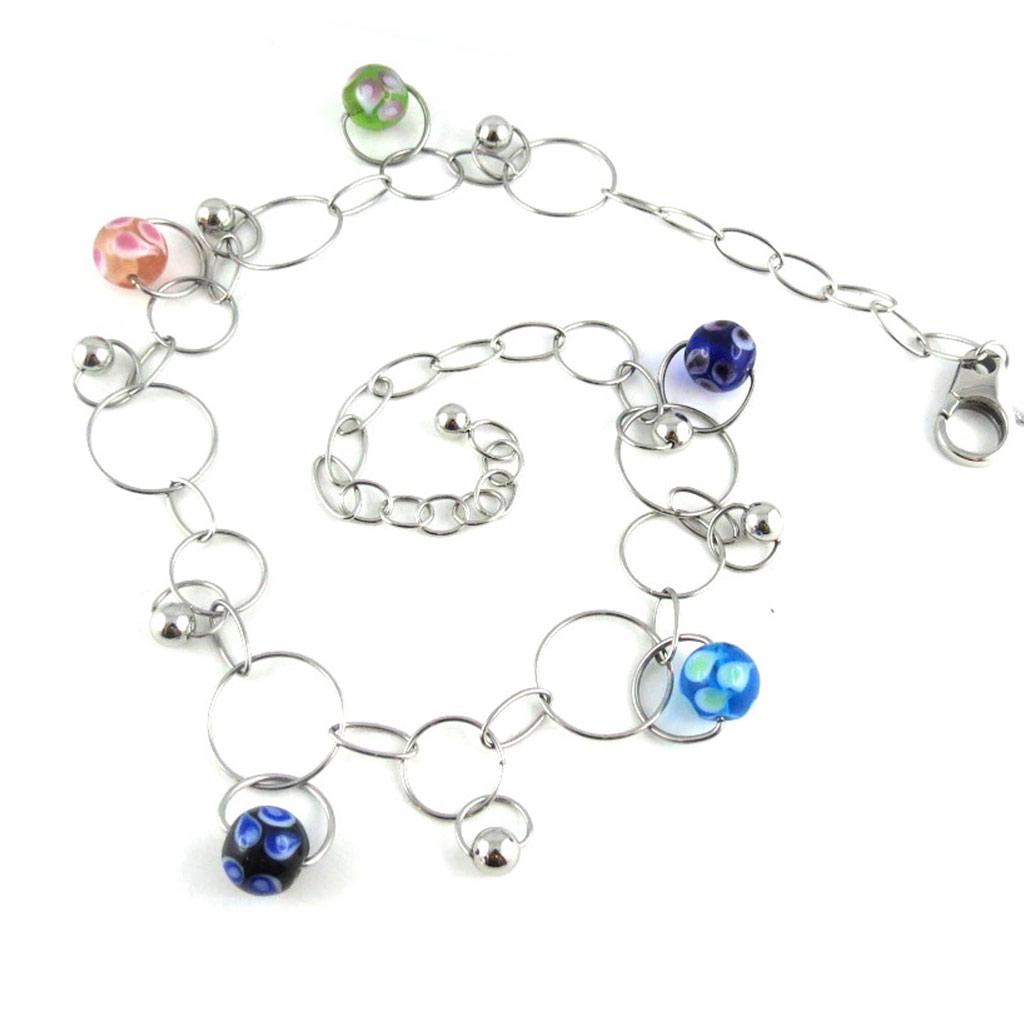 Altesse [L1918] - Collier acier 'Calypso' tutti frutti