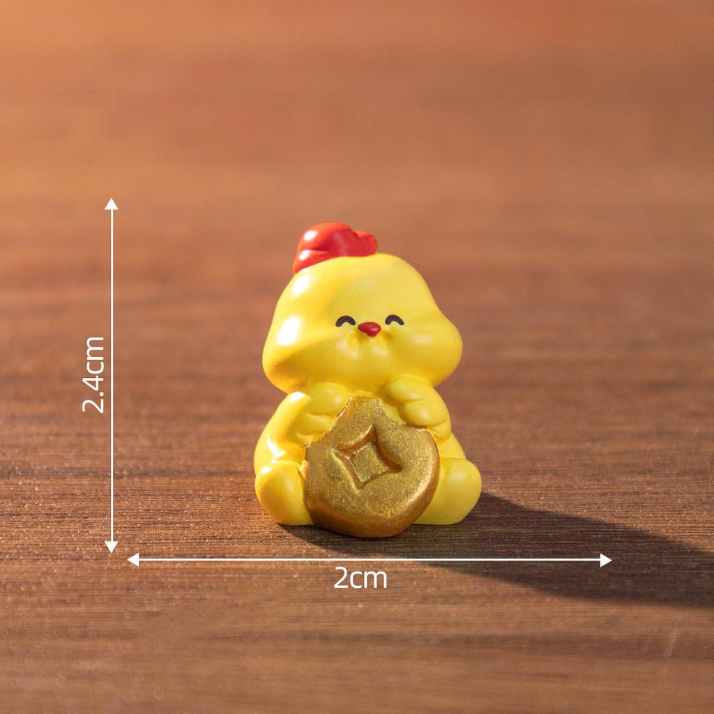Creative Yuanbao makes a fortune with twelve zodiac figurines, cute toys, DIY decorations, accessories, and mini ornaments