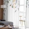 Pflanzen, Wildblumen, Blätter, Sommer, pastorale Brise, Fenster, Tüllvorhänge für Wohnzimmer, Hotel, Luxus-Dekoration, transparente Vorhänge