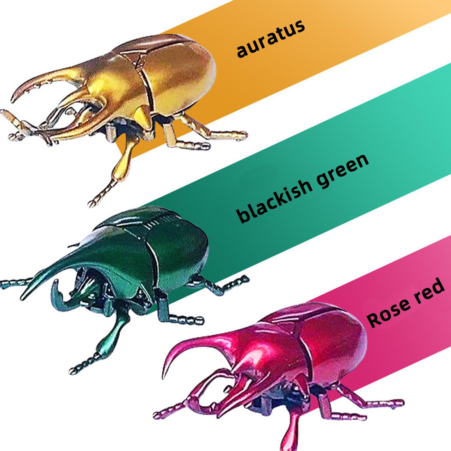 

Clockwork Beetle Toy Simulation Realistic Plastic Crawling Beetle Clockwork Animal Party Favorite Toy A Good Gift For Children (As shown-31987)-