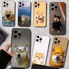 Coque de téléphone mignonne S-Shiba Inu pour iPhone 17,16,15,14,13,12,11 Plus,Pro,Max,XS Housse souple en silicone