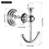 AEE4-Crystal Towel Hook, Robe Hooks, Bathroom Hand Towel Wall Hanger For Clothes Closet Wall Mounted Kitchen