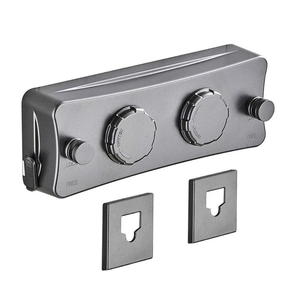 5.1 Meters Length Retractable Clothesline Double Wire Wall-Mounted Heavy Duty Drying Rack Adjustable Stainless Steel Clothesline