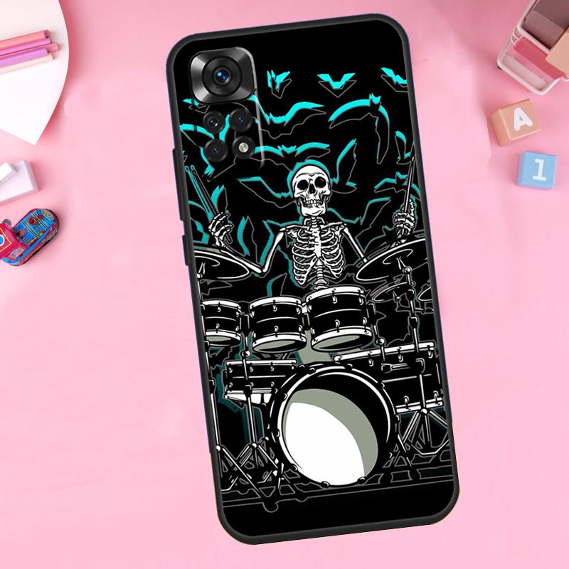 Musical Drum Drumsticks Drummers Funda For Xiaomi Redmi Note 12 Turbo 8 9 10 11 Pro 8T 9S 10S 11S 12S Redmi 10C 9C 12C Case