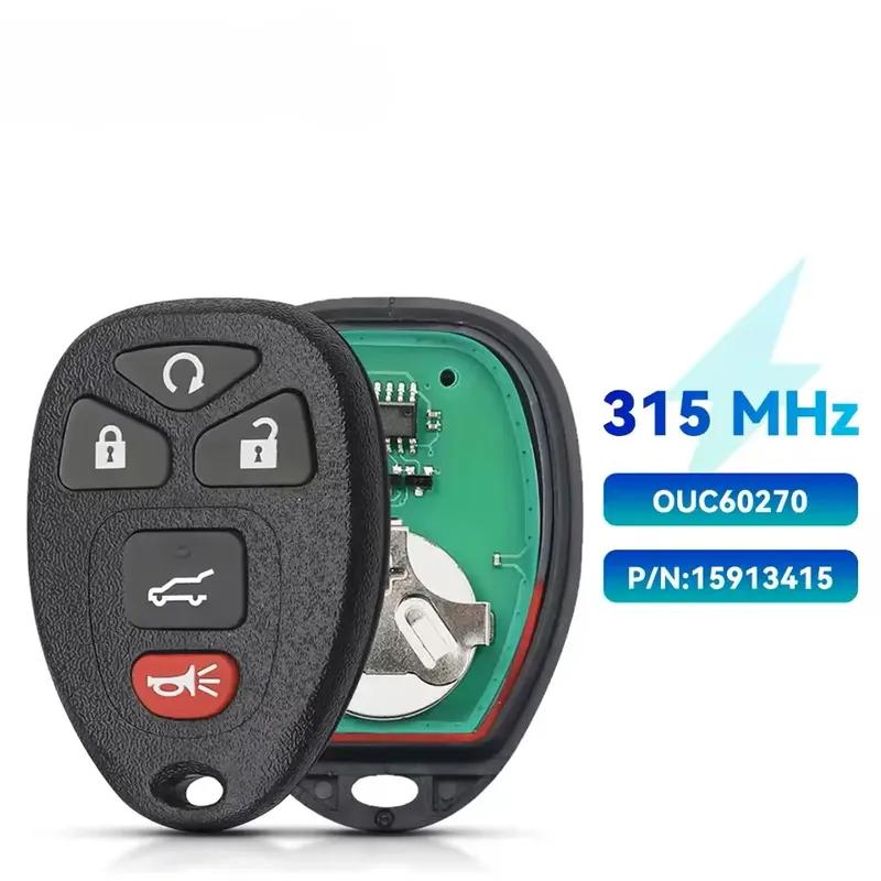 315Mhz 5/4plus1 Buttons Remote Control Key OUC60270 For Buick Chevrolet Tahoe Traverse GMC 2007 2008 2009 2010 2011 2012 2013