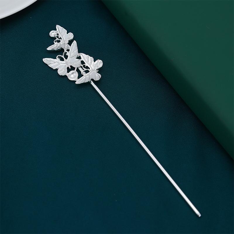 

10 Pcs 49*26Mm Butterfly Hair Sticks Base Metal Alloy Hairpin Settings For Diy Hairwear Jewelry Making Accessorie