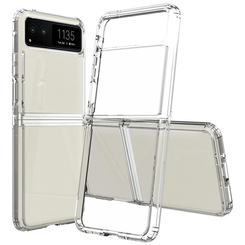 

For Motorola Moto Razr 2023 Case TPU+Acrylic Clear Phone Cover,Integrated Design As Shown A