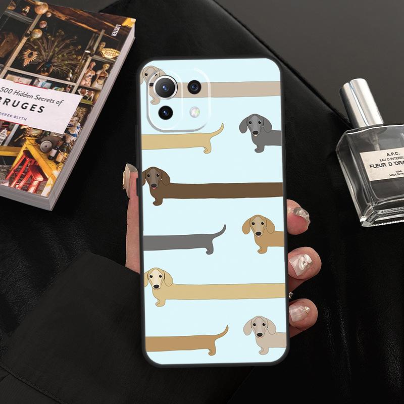 

Sausage Dog Love Case For Xiaomi 11T 12T 13T 14T Pro 13 14 15 Ultra POCO X7 Pro X3 X5 X6 F5 F6 M6 Pro Cover Mi 11T (11T Pro)