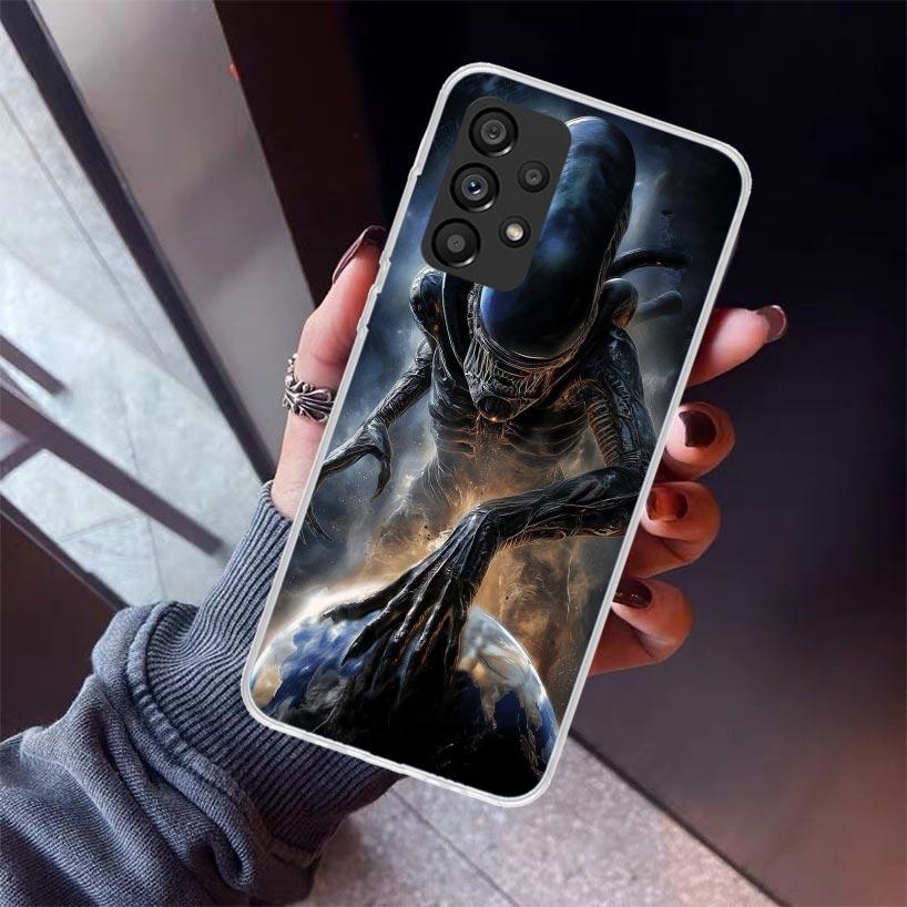 Cool A-Alien X-Xenomorph Phone Case For Samsung Galaxy A12 A52S A42 A32 A22 A51 A50 Note 20 Ultra 10 S10 Plus A71 A70 A31 A30 A1