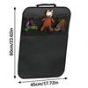Car Rear Seat Cover With 3 Pocket Storage Pockets, Waterproof Seat Protector, Car Seatback Protector, Dirt And Scratch Resistant