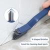 V-Shaped Long Handled Gap Brush 3 In1 Corner Brush Household Tools Tile Brush  Window Grooves